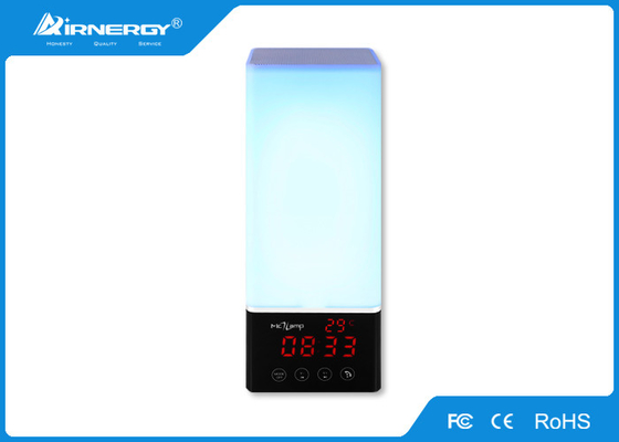 Room Decoration Portable Led Bluetooth Speaker Alarm Clock With 360 Degree Shinning