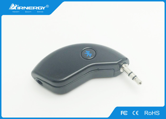 Black Bluetooth Audio Receiver / Hand Free Bluetooth Audio Transmitter For Car