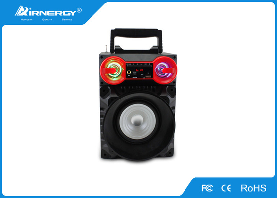 Square Dance Outdoor LED Portable Speaker Wireless With USB AUX FM Radio